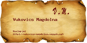 Vukovics Magdolna névjegykártya