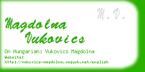 magdolna vukovics business card